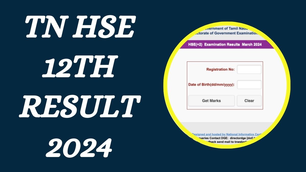 tnresults.nic.in 12th Result 2024