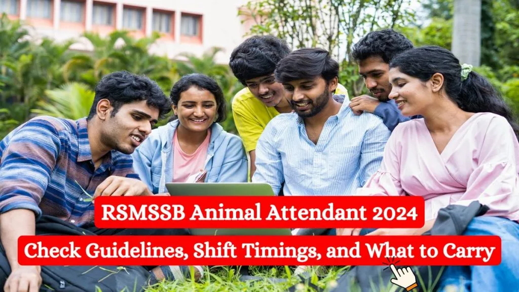 RSMSSB Animal Attendant 2024