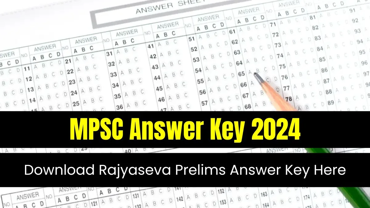 MPSC Answer Key 2024