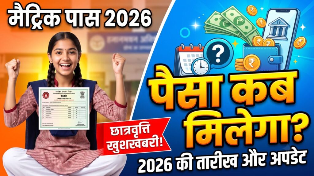matric pass ka paisa kab milega