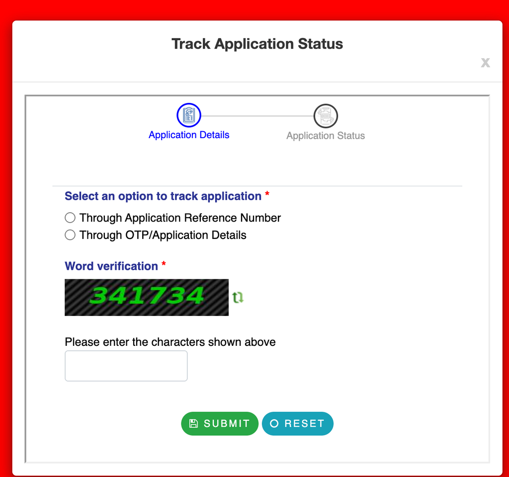 RTPS Bihar Application Status