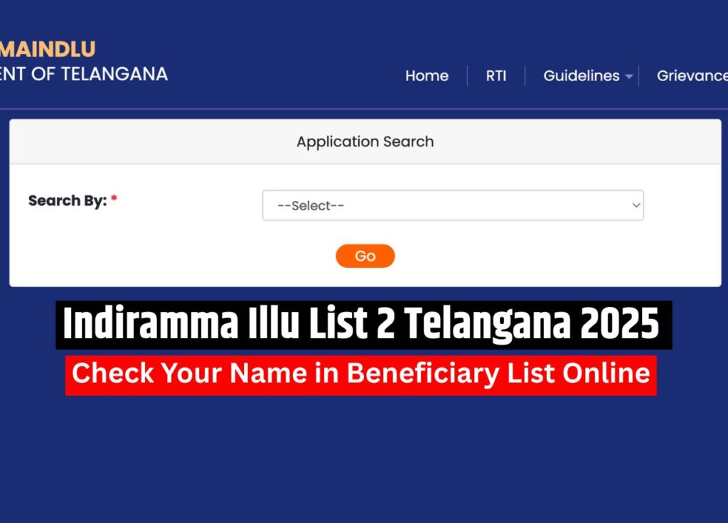 Indiramma Illu List 2 Telangana 2025