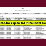 Subhadra Yojana 3rd Installment Date 2025