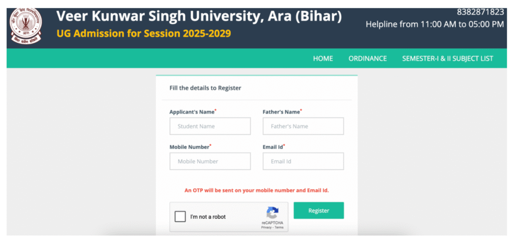 How to Apply for VKSU UG Admission 2025-29