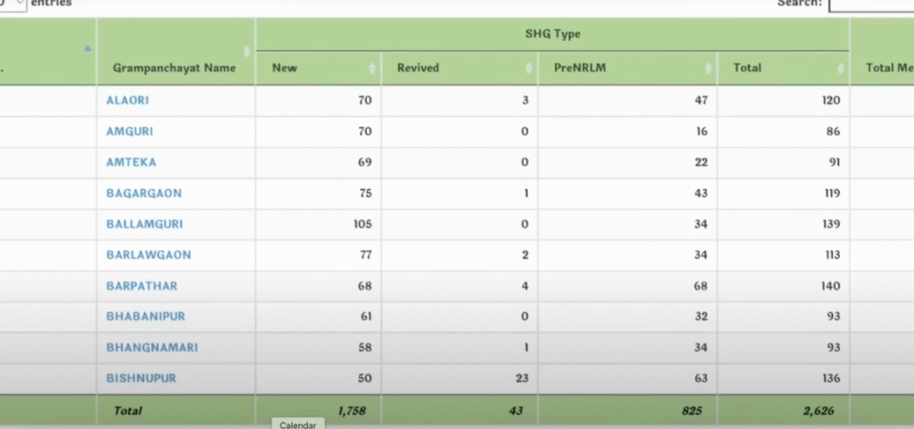 How to Check the SHG List 2025 Assam (Category Wise):