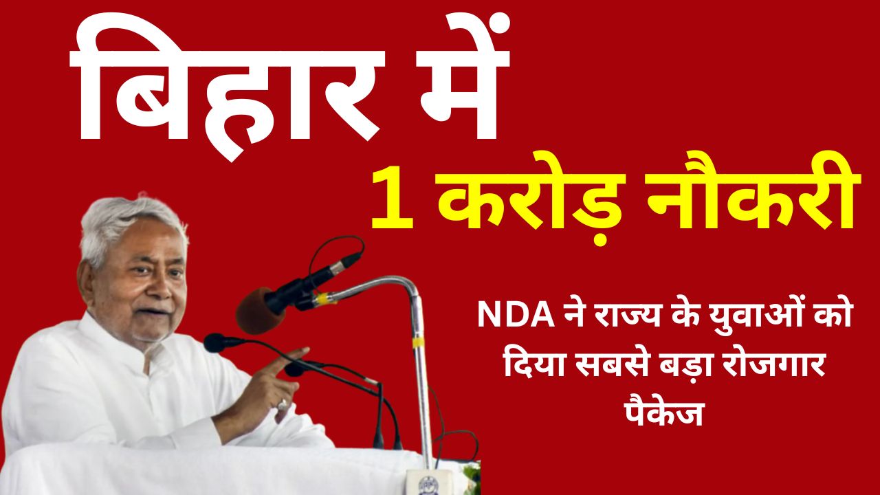 Bihar 1 Crore Naukri NDA Job Promise