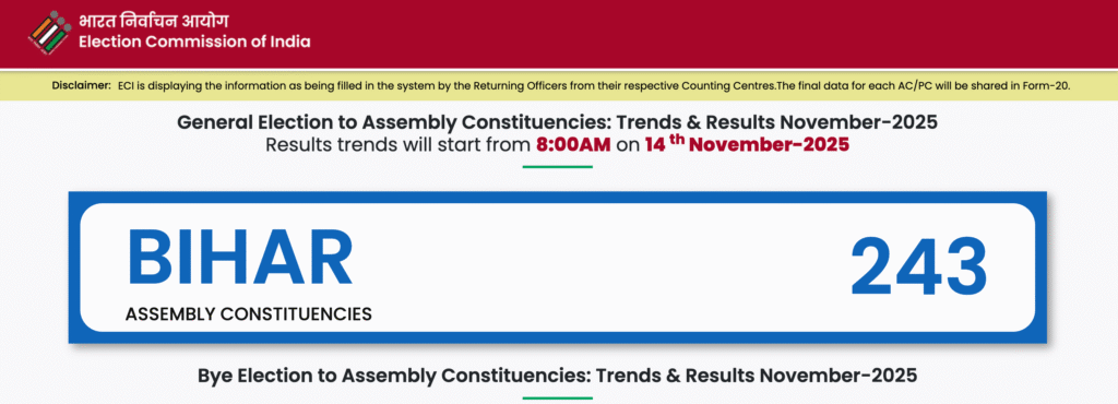 Bihar Election 2025 Live Result