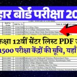 Bihar Board 12th Exam Center List 2026