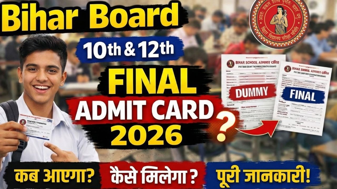 Bihar Board Matric Inter Final Admit Card 2026