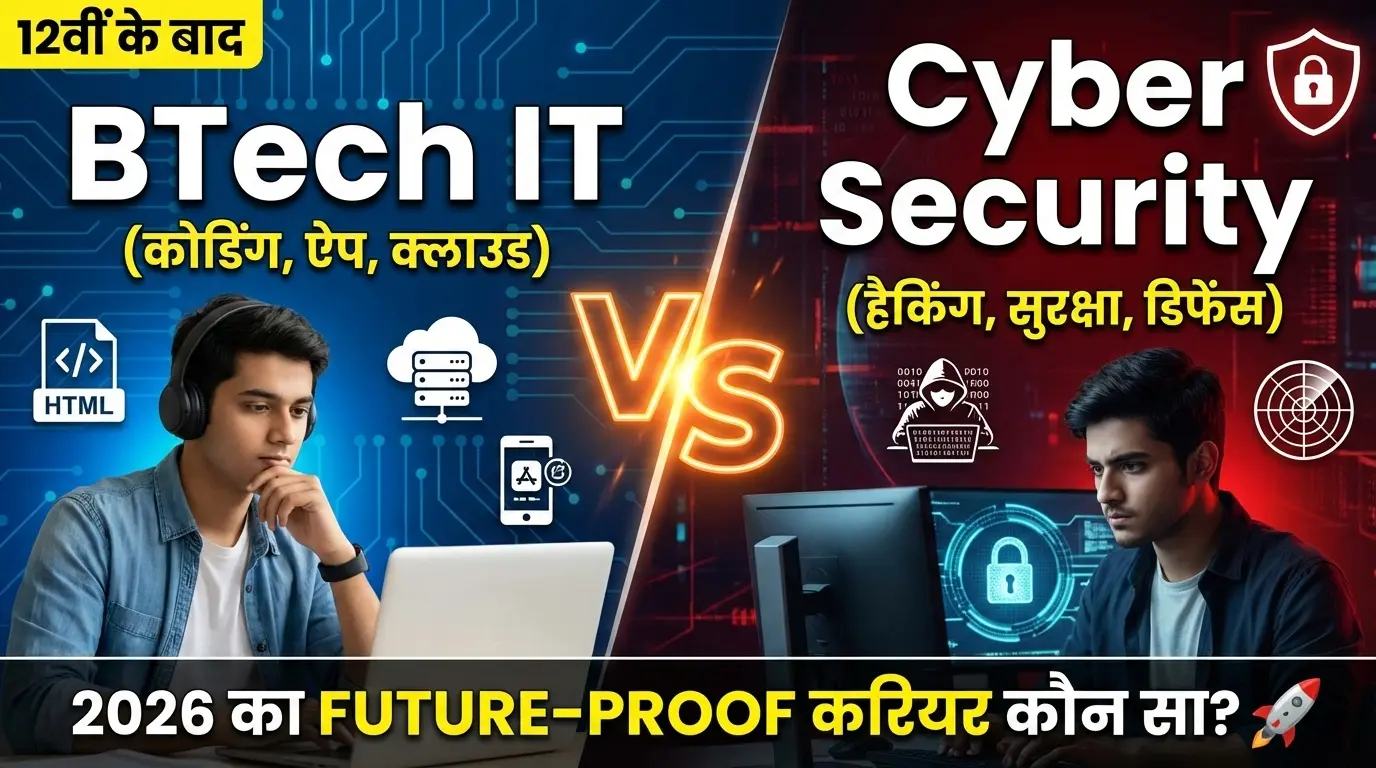 Btech it vs cyber security after 12th