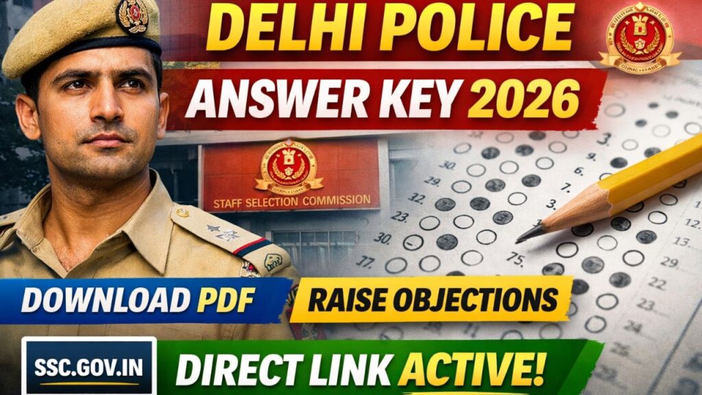 SSC Delhi Police Constable Answer Key 2026