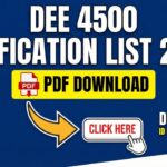 DEE 4500 Verification List 2026