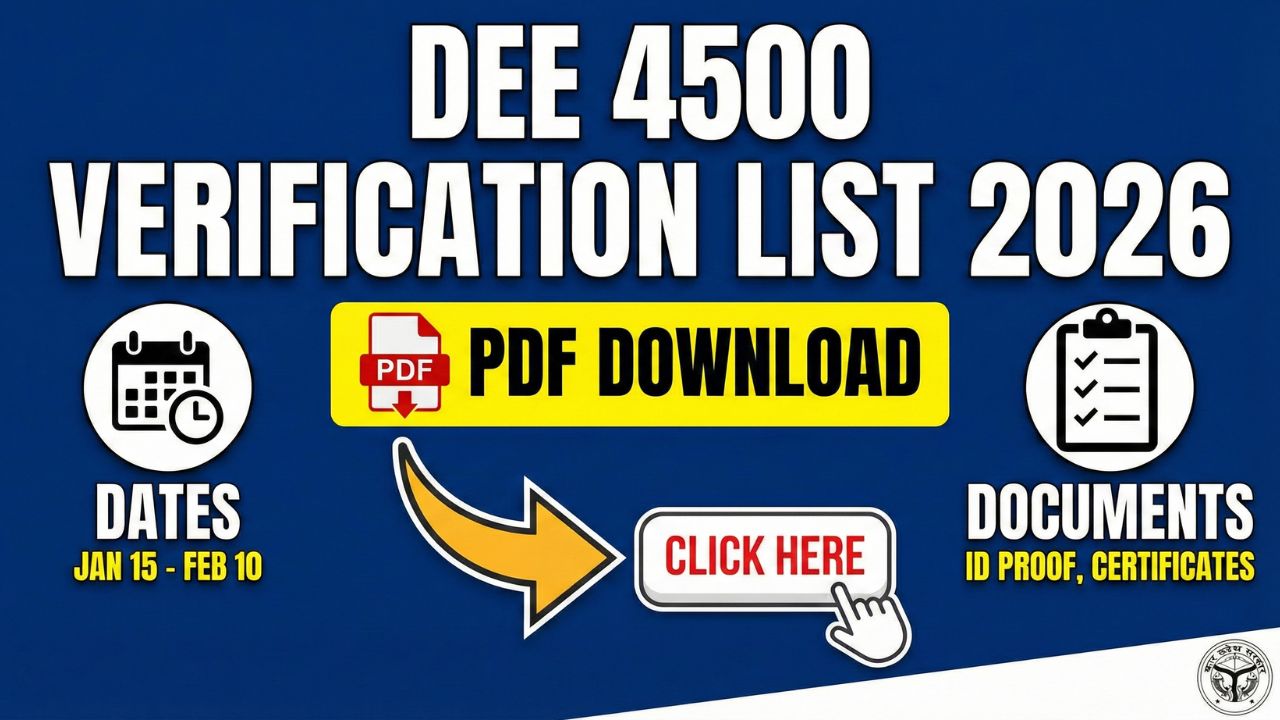 DEE 4500 Verification List 2026