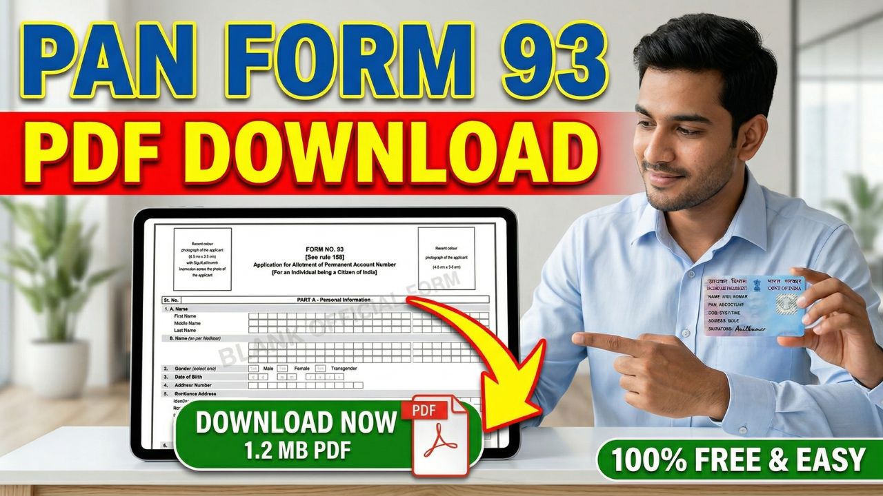 PAN Form 93 PDF Download