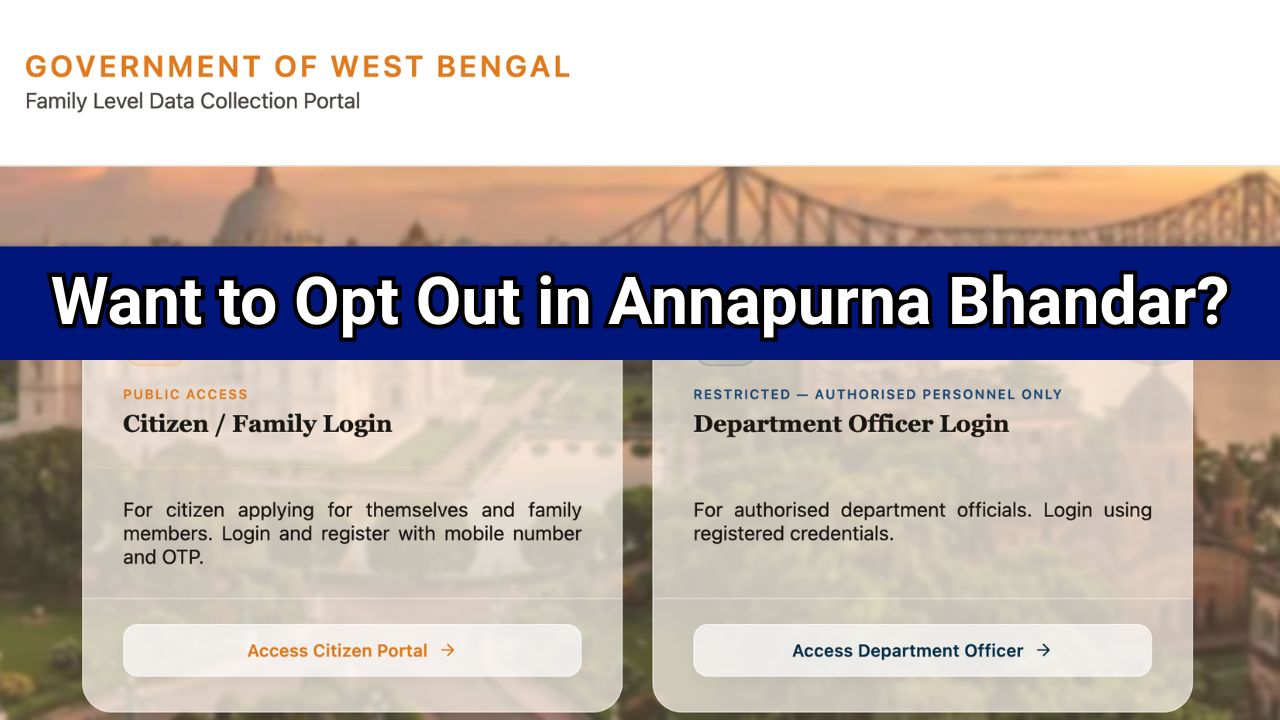 Want to Opt Out in Annapurna Bhandar?