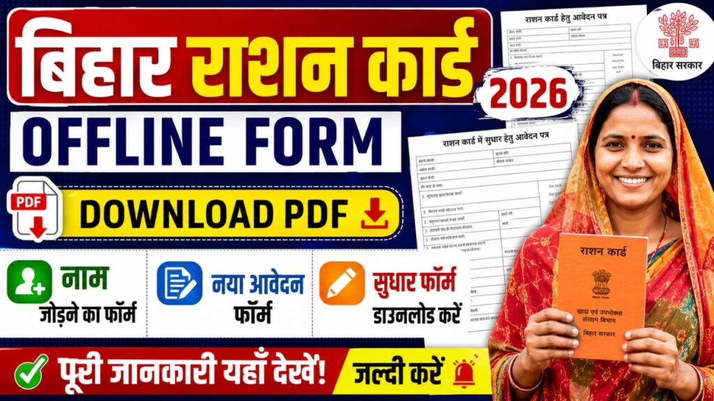 Bihar Ration Card Offline Form Download